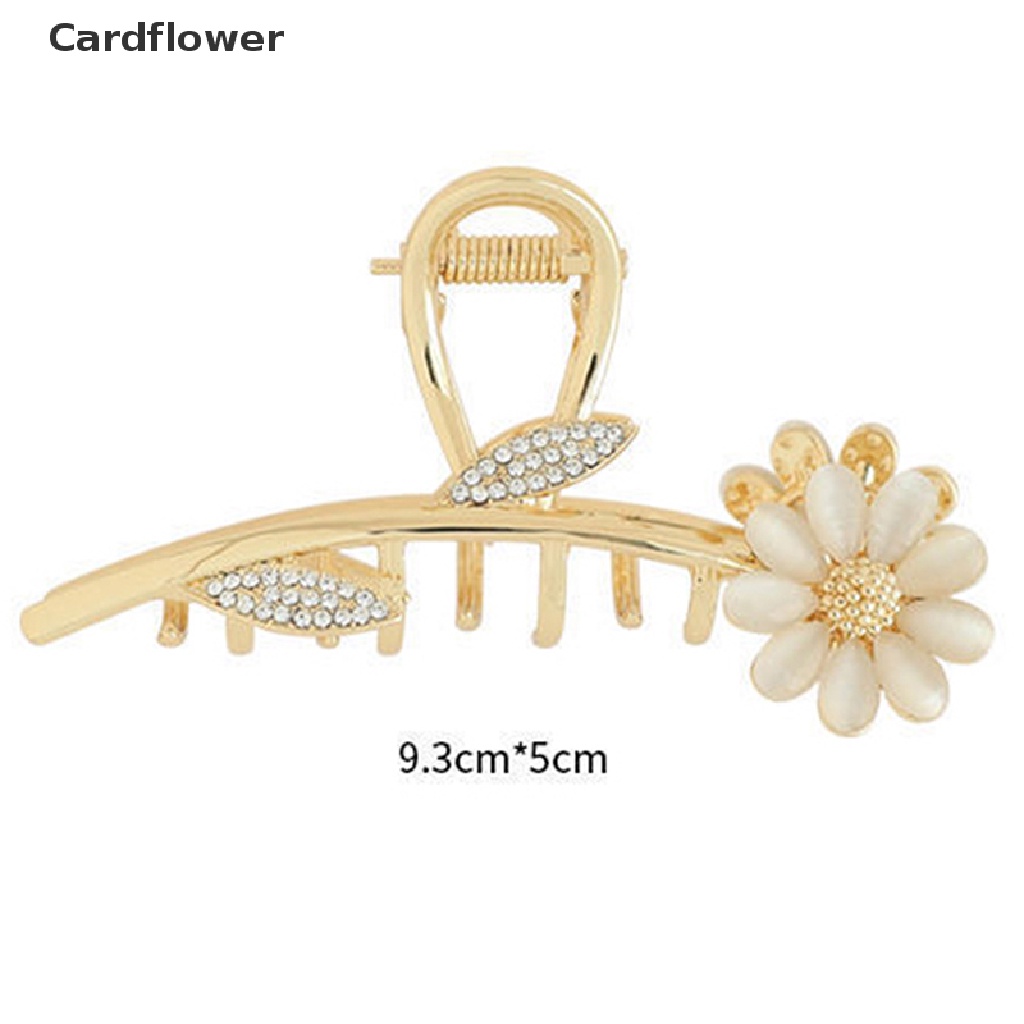 Kẹp Càng Cua Hoa Cúc / Cua Đính Đá Pha Lê Lớn Vintage Cho Nữ