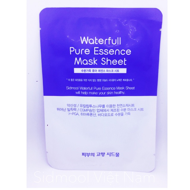 Set 10 miếng Mặt nạ dưỡng ẩm Sidmool waterfull