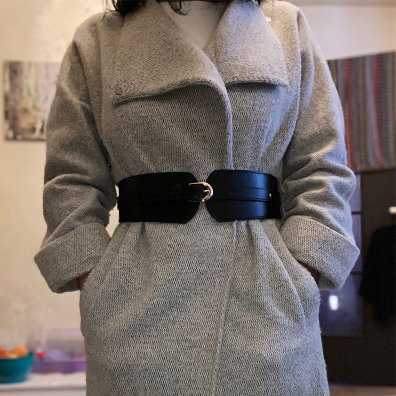 Thắt Lưng Da PU Bản To Phong Cách Sang Trọng Thời Trang Cho Nữ