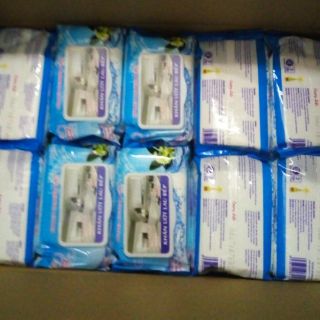 Khăn ướt lâu bếp cao cấp enjoy 50 tờ (không cần dung dịch tẩy rửa ,bếp sạch,sáng bóng chỉ 1 tờ)