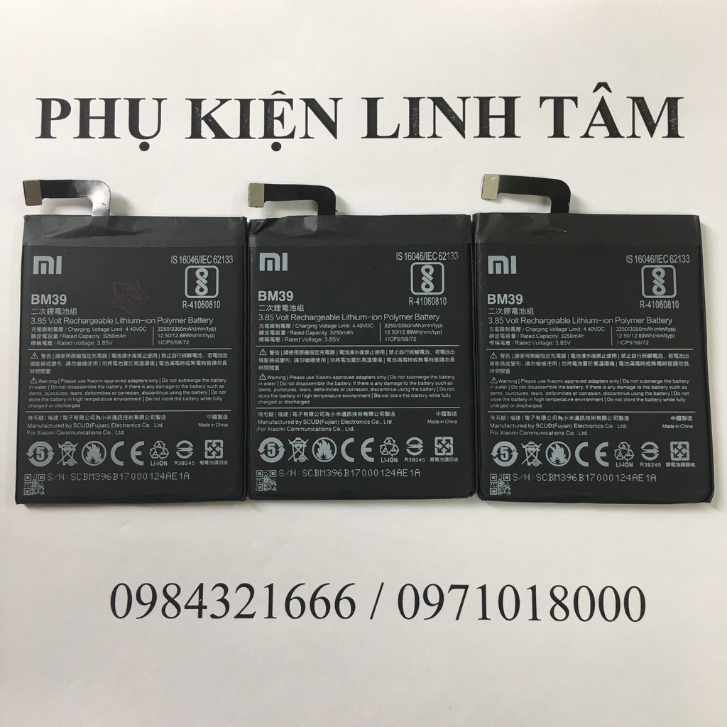 Pin zin Xiaomi Mi6 Mi 6 BM39