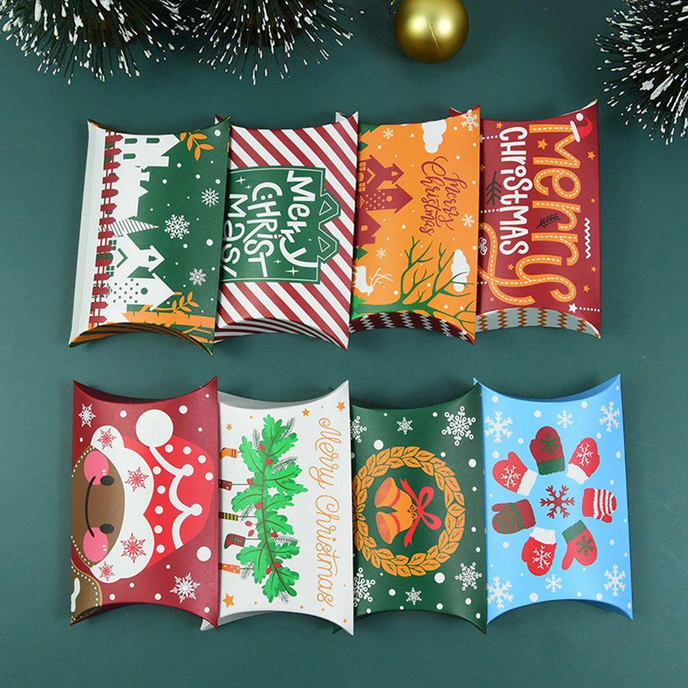 LAKAMIER Set 24 Hộp Giấy Đựng Kẹo Hình Gối Dùng Trang Trí Tiệc Cưới / Giáng Sinh / Năm Mới