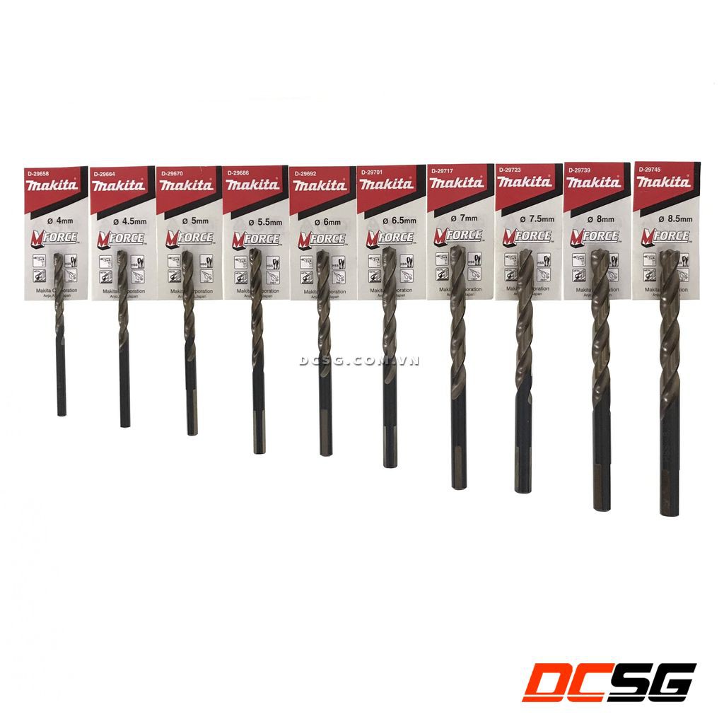 Mũi khoan kim loại HSS M-force 4.0mm-8.5mm Makita