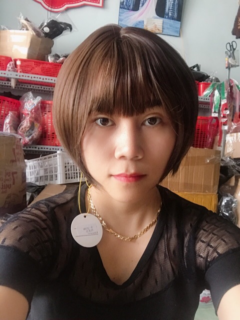 Tóc giả 😍 free ship😍cúp tém cao cấp- tặng lưới tặng lượt