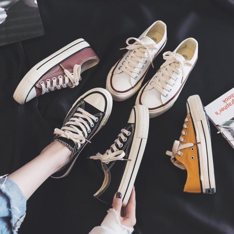 🇱🇧 DT Giày Thể Thao Nam Nữ - Giày Converse CV 1970s Cổ Thấp Đen Thời Trang Học Sinh Đi Học Giá Rẻ