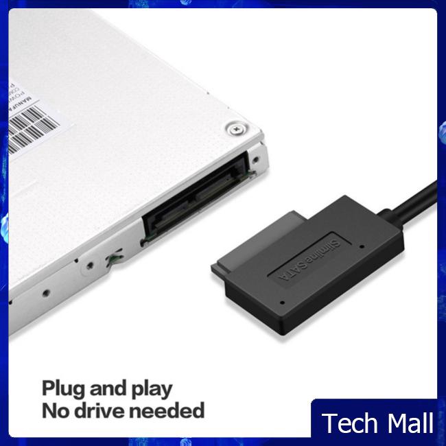 SATA to USB 3.0 SATA7+6 13 Pin Sata Cable CD Driver Recording Line for HDD Drive Adapter