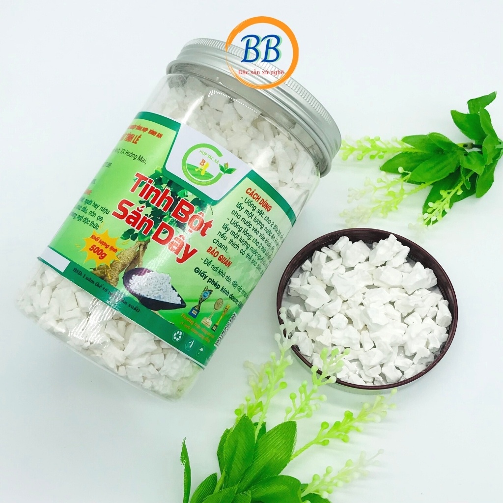 Tinh Bột Sắn Dây Cao Cấp 500gr, Sắn Bột ĐẶC SẢN XỨ NGHỆ Mát Gan, Thanh Nhiệt, Giải Độc Làm Mát Cơ Thể