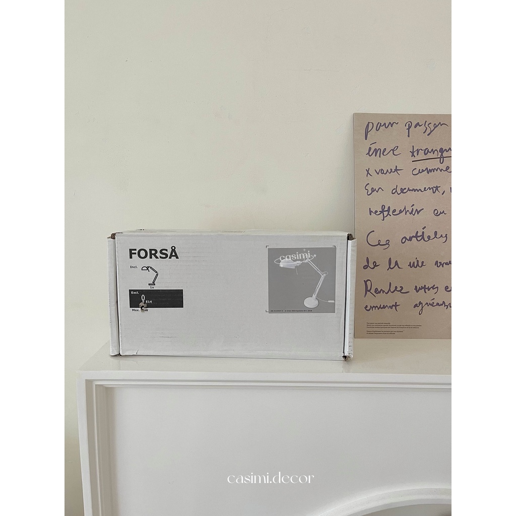 Đèn ngủ để bàn FORSA chính hãng I K E A 100% nguyên box, đèn trang trí bàn học vintage phong cách Bắc Âu Casimi Decor