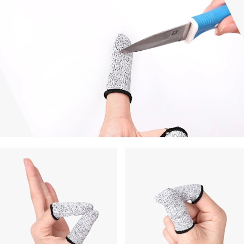 Set 2 Găng Tay Bảo Vệ Ngón Tay Chống Cắt Dùng Khi Làm Việc