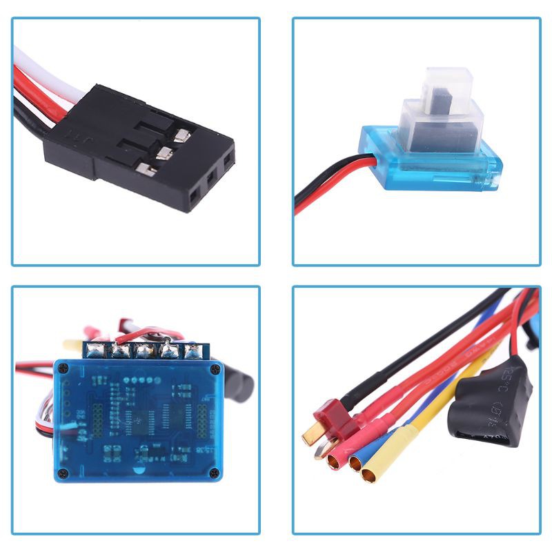 Động Cơ Không Chổi Than Chống Bụi 45a 60a 80a 120a Esc Cho Mô Hình Xe Điều Khiển Tỉ Lệ 1 / 8 1 / 10 1 / 12