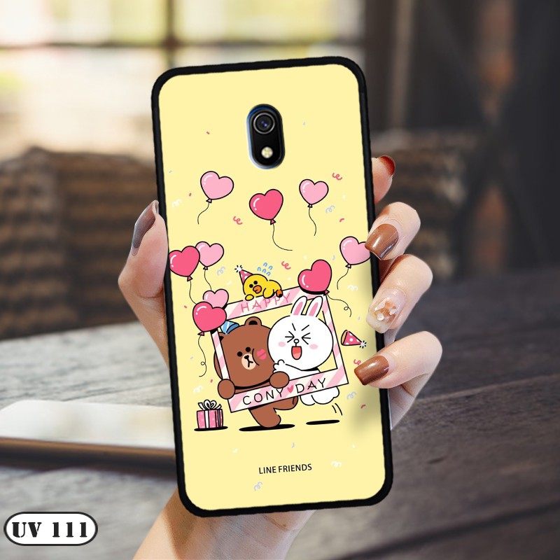 Ốp lưng điện thoại Xiaomi Redmi 8A  - lưng nhám viền dẻo