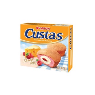Bánh Custas Kem Phô Mai Dâu 282gr (14 cái)