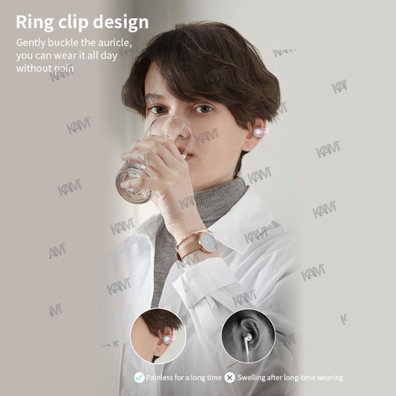 Tai Nghe Bluetooth Không Dây Kam Yx08 TWS V5.1 Chống Ồn Thiết Kế Kẹp Tiện Dụng