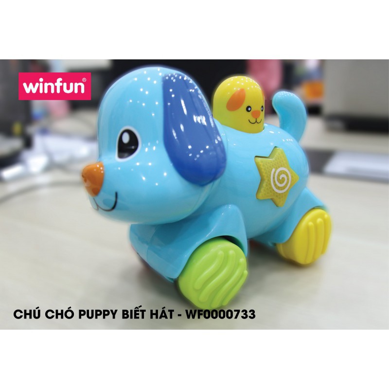 WF000733 Chú chó Puppy biết đi, có đèn nhạc vui nhộn Winfun