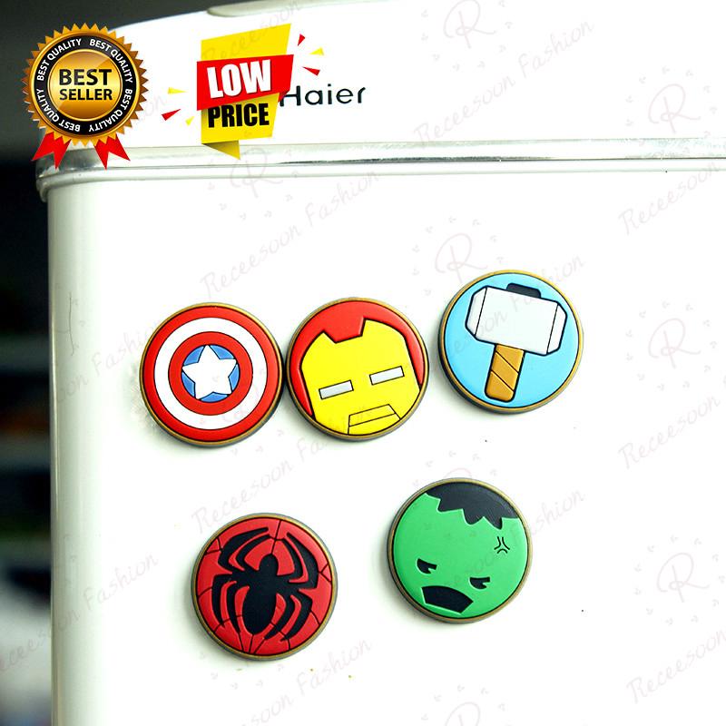 Set 5 nam châm tủ lạnh hình anh hùng Avengers