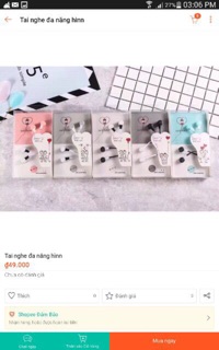 Combo máy nghe nhạc và tai nghe