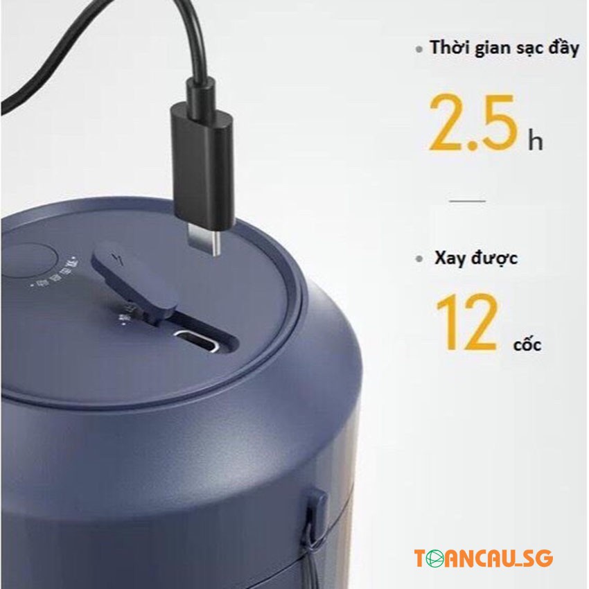 {Chất lượng cao} Máy xay sinh tố mini cầm tay Juice Cup Chính hãng JC01 mẫu mới 2020 - Pin 3000mAh – Máy say sinh tố