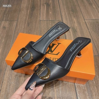 Sục Mũi Nhọn CD Gót Nhọn 4 Phân Chất Da Siêu Đẹp