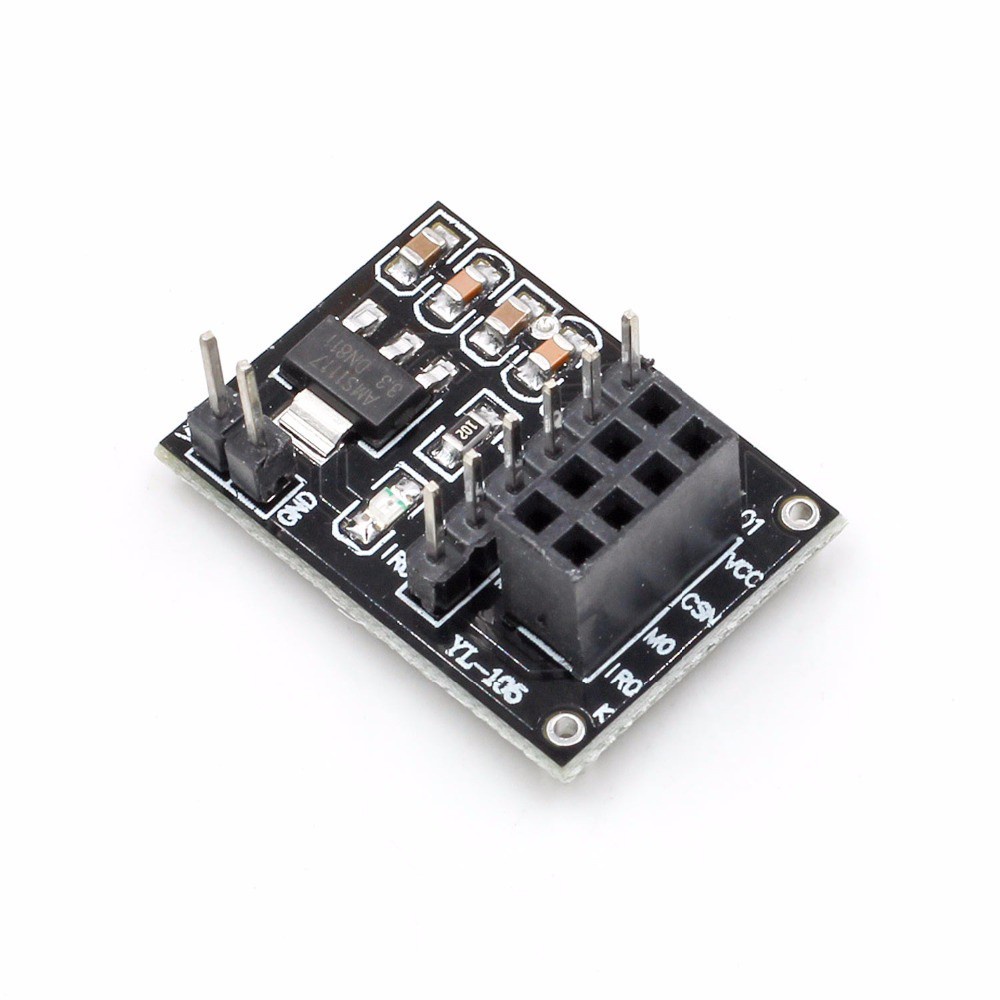 NORMAN Durable Module 3.3V Plate Board Adapter Wireless for 8Pin 2Pcs Electronic NRF24L01 Socket Transceive​/Multicolor