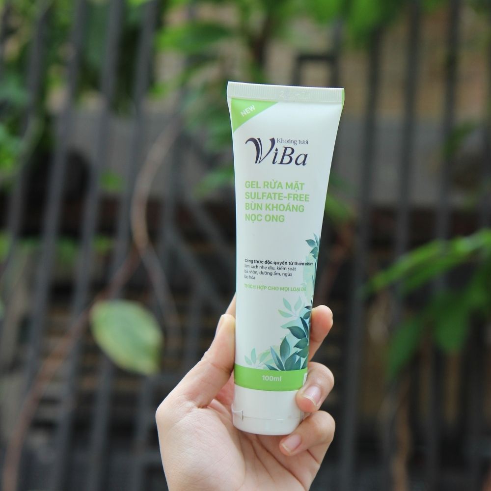 Gel rửa mặt viba - Sữa rửa mặt kiểm soát bã nhờn, ngăn ngừa lão hóa, cân bằng hệ sinh thái da không bào mòn da.