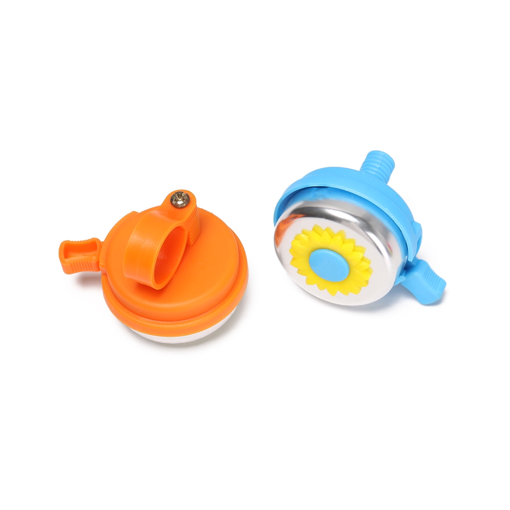 Chuông gắn tay lái xe đạp bằng nhựa hình hoa dễ thương nhiều màu sắc tùy chọn