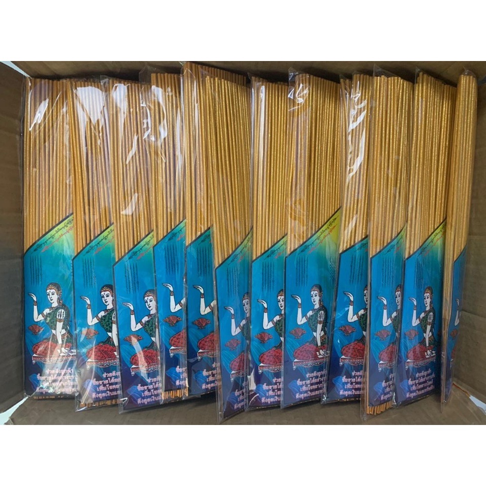 3 bó nhang thần tài chiêu lộc - kéo khách kinh doanh tốt 79 cây cuốn tàn