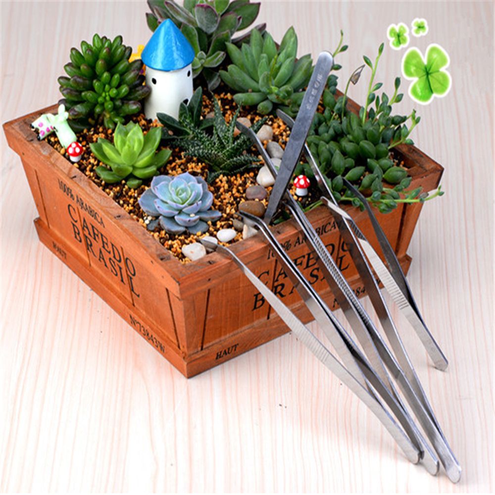 Nhíp nhặt đồ thủ công tỉa cây cảnh bằng inox đa dụng