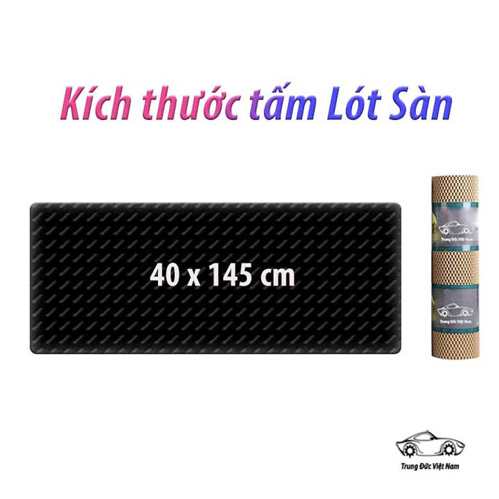 Tấm Lót Sàn Cao Su Cho Xe Ô Tô Kích Thước 40x145cm, Đủ 4 Màu