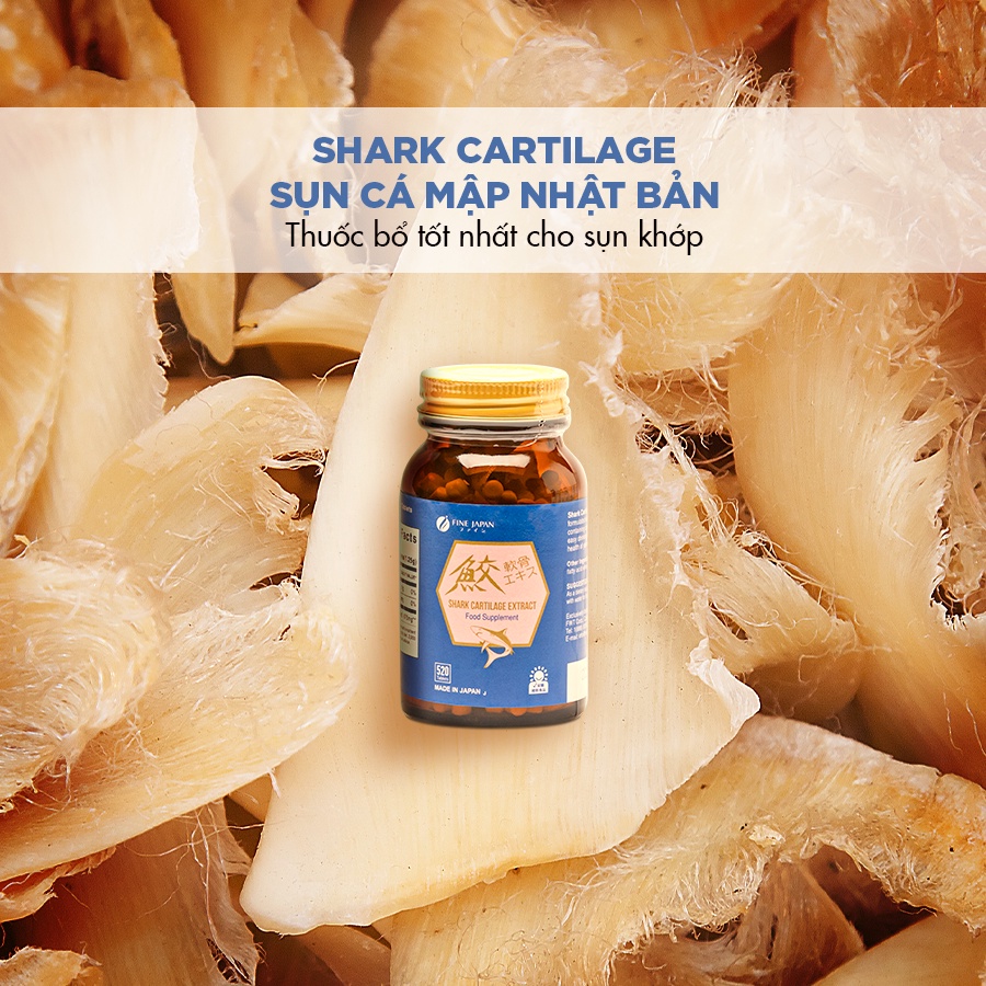 Viên uống bổ xương khớp Fine Japan Shark Cartilage 520 viên