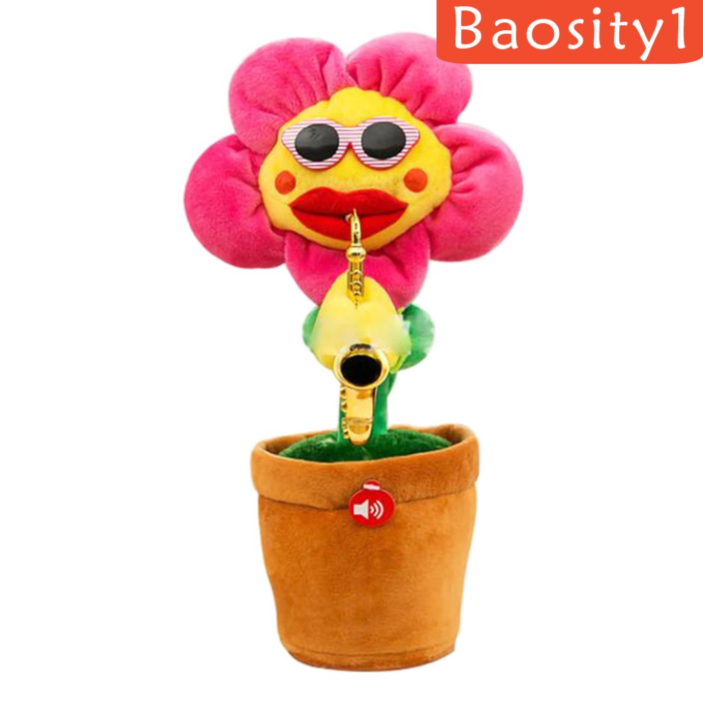 [Baosity1] Hoa Hướng Dương Nhồi Bông Xích Đu Điện Tử Biết Hát Nhảy