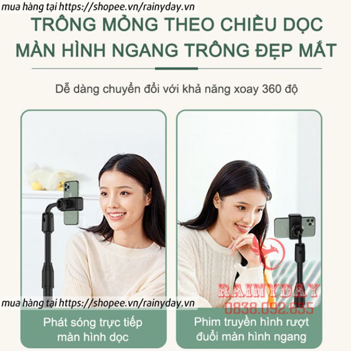 Giá đỡ điện thoại, chân để kẹp điện thoại để bàn đa năng quay video xem phim livestream xoay 360 độ