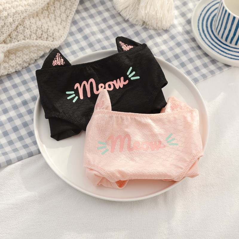 Quần lót cotton cao cấp có tai Meow Meow B1 | BigBuy360 - bigbuy360.vn