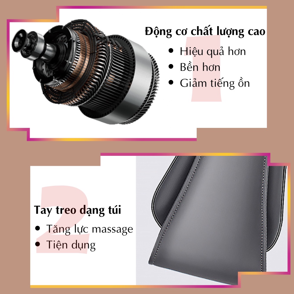 Máy massage 3D toàn thân CTFAST R12, công nghệ nhiệt hồng ngoại giảm đau chuyên sâu cổ, vai, lưng,...