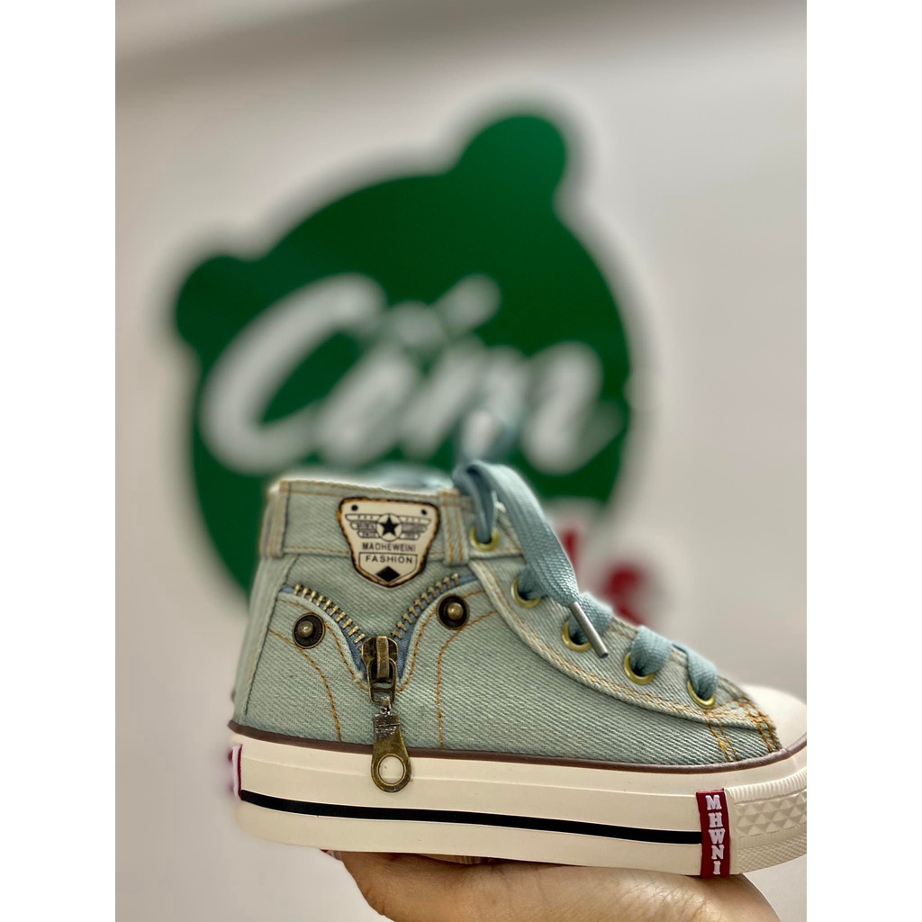 GIÀY BATA CHẤT JEAN CỰC NGẦU CHO BÉ - CỐM KIDS NT