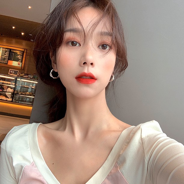 Hoa tai S925 dạng vòng xoắn phong cách Hàn Quốc thời trang dành cho nữ