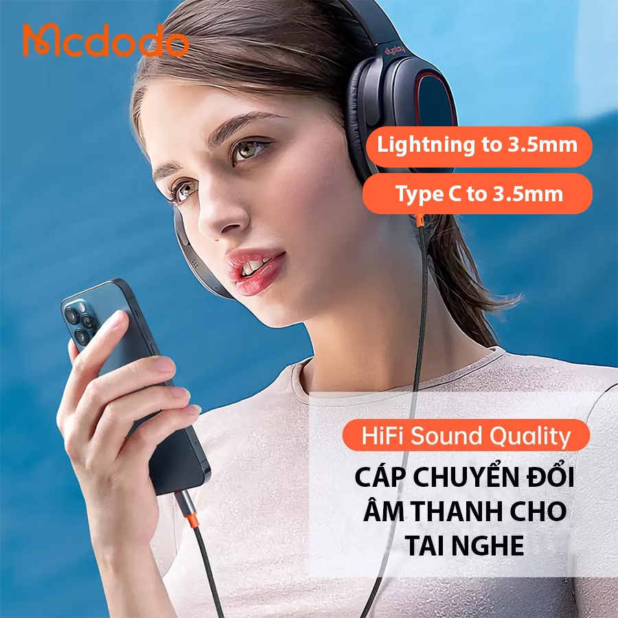 Lightning to 3.5mm. Cáp chuyển đổi âm thanh lightning to 3.5mm