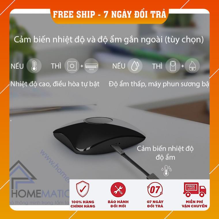 [bh 6 tháng]BỘ ĐIỀU KHIỂN TRUNG TÂM (IR+RF) BROADLINK RM4 PRO PHIÊN BẢN QUỐC TẾ 2020