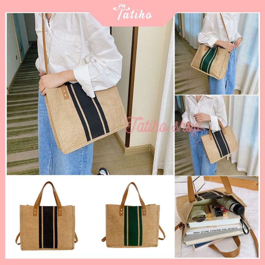 Túi Đeo Chéo ( Túi Xách Nữ) Thiết Kế Thời Trang Trẻ Trung Công Sở Chất Liệu Canvas - Tatiho - Mã TUI59