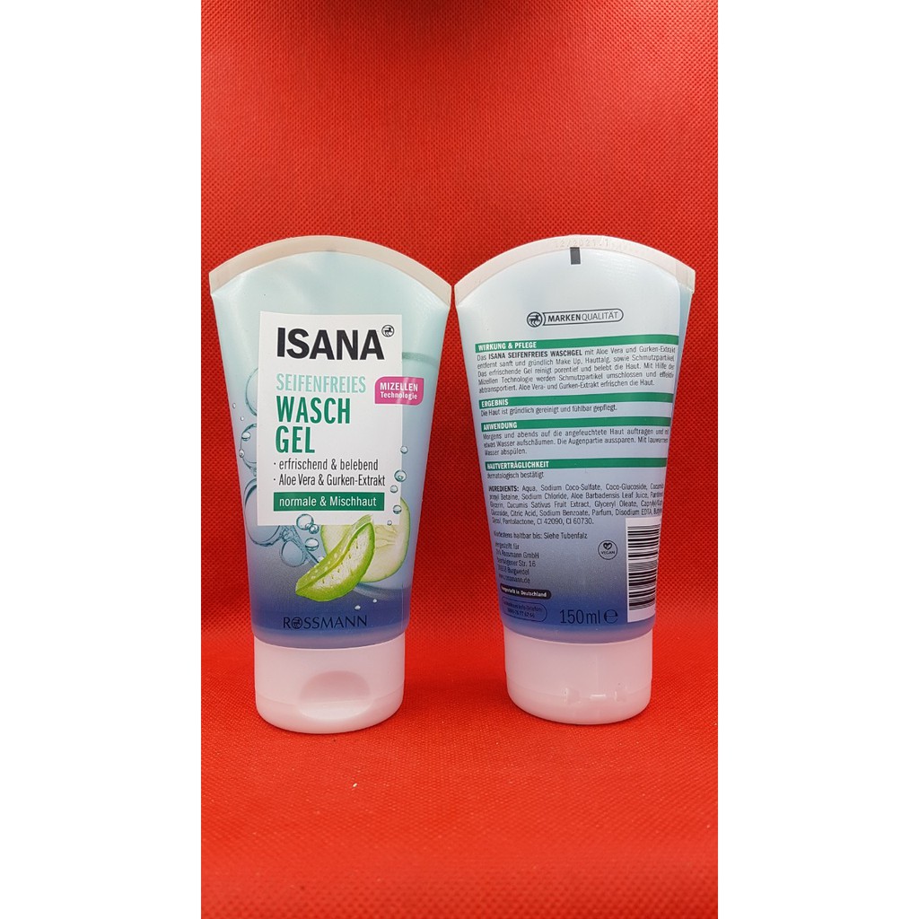 Sữa rửa mặt ISANA seifenfreies Wasch gel