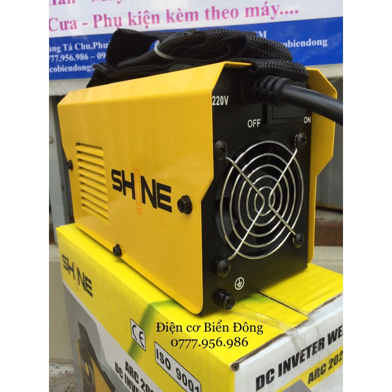 MÁY HÀN ĐIỆN TỬ  FREESHIP Tặng Bó 20 que MÁY HÀN ĐIỆN TỬ SIÊU MINI ĐEO VAI SHINE ARC 202 MINI HÀN SẮT TÔN GIA ĐÌNH...