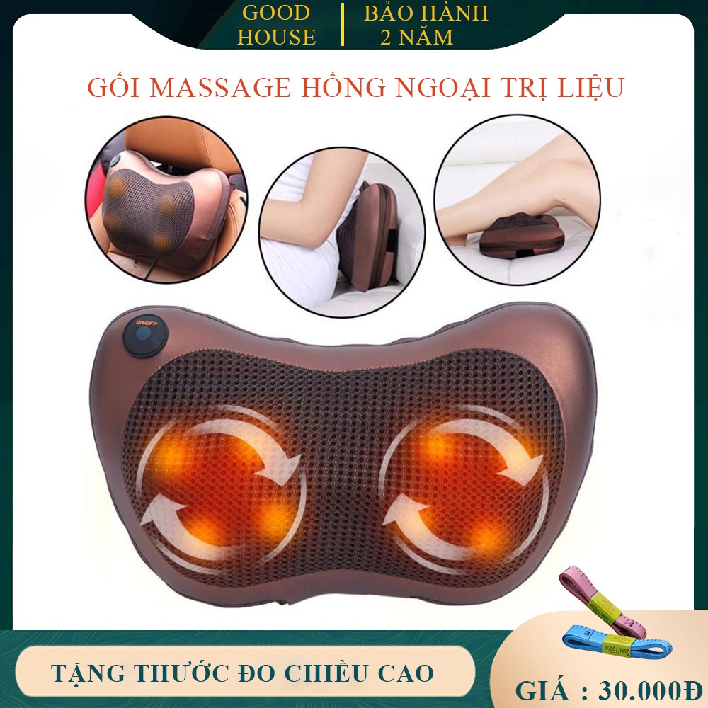 Máy massage gối massage hông ngoại trị liệu thư giãn vai gáy, lưng, chân giúp giải tỏa căng thẳng mệt mỏi. Bảo hành 2năm