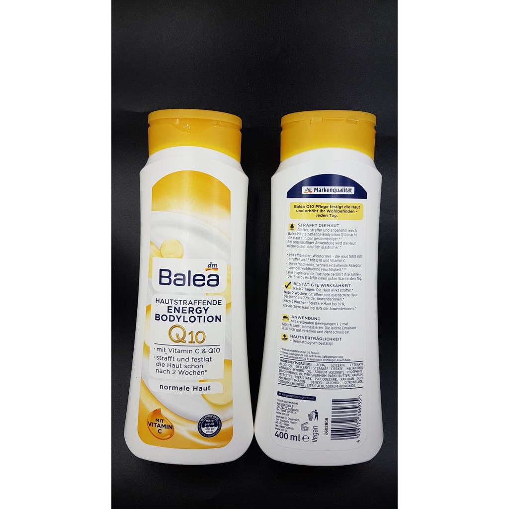 Dưỡng thể Balea Hautstraffende Energy Q10