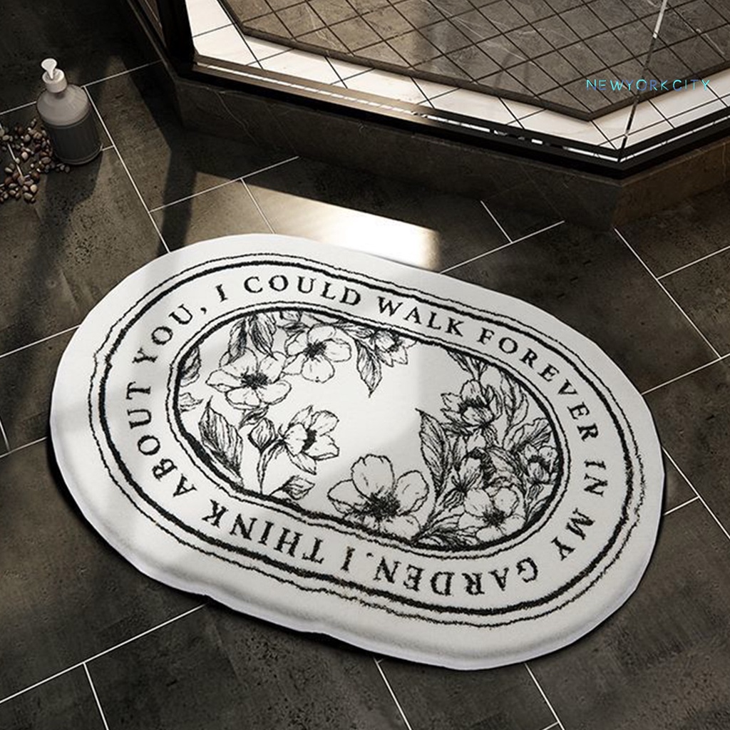 Thảm Chùi Chân Siêu Mềm Dày Dặn Chống Trượt Nhanh Khô Có Thể Giặt Sạch Dành Cho Phòng Tắm