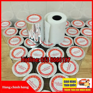 [THÙNG 100 CUỘN] Giấy in hóa đơn, giấy in bill K57 SAKURA