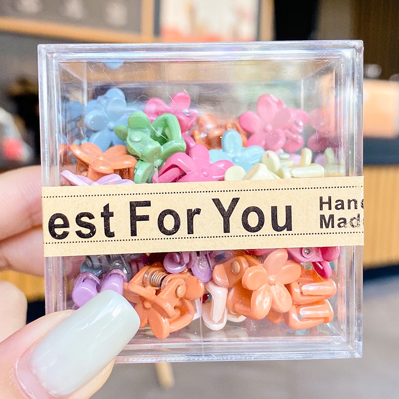 Set 36 Kẹp Tóc Hình Vương Miện Bằng Acrylic Dễ Thương Cho Bé Gái