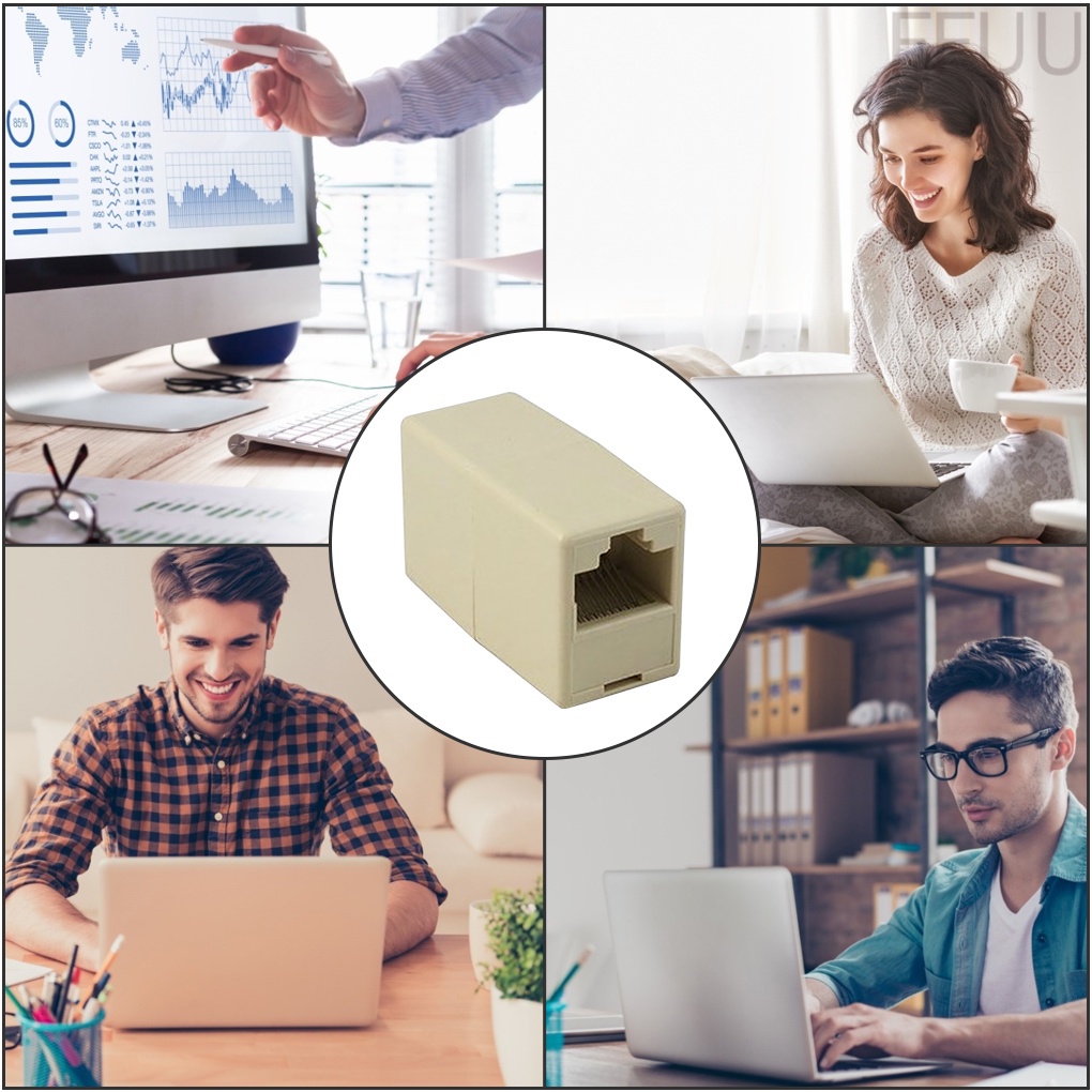 Đầu Nối Dây Cáp Mạng Ethernet Bằng Nhựa Chất Lượng Cao