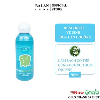DUNG DỊCH VỆ SINH INTIMA ZIAJA - HOA LAN CHUÔNG - TIÊU CHUẨN EU DATE MỚI NHẤT
