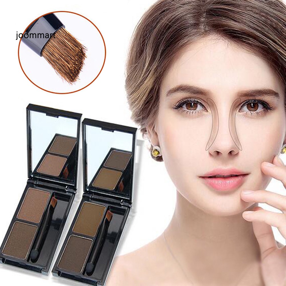 Bộ phấn trang điểm lông mày 2 trong 1 màu bền chống nước và mồ hôi kèm cọ trang điểm | BigBuy360 - bigbuy360.vn
