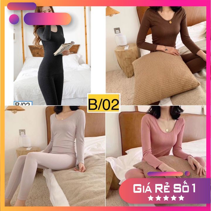{ FreeShip_Mới Nhất năm 2021} Bộ ngủ giữ nhiệt sợi len tăm Nhật bản cao cấp giữ nhiệt siêu tốt | BigBuy360 - bigbuy360.vn