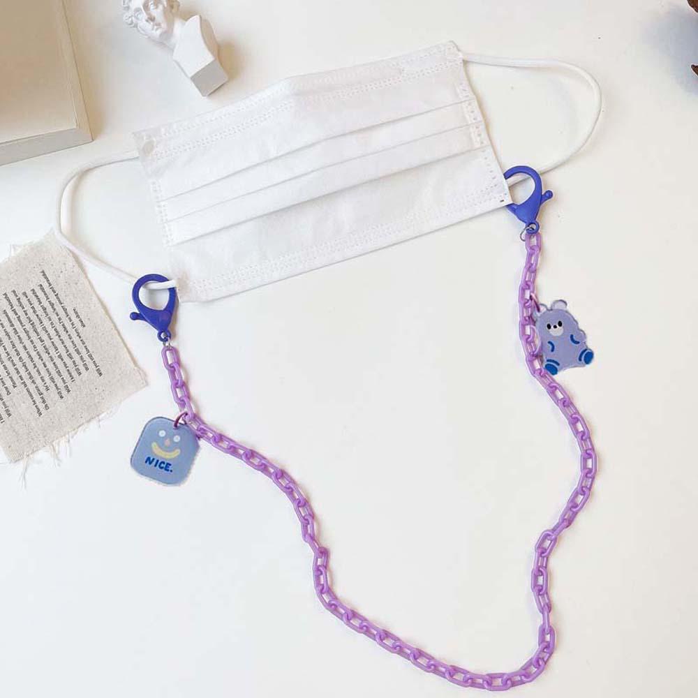 Dây Đeo Giữ Mắt Kính Bằng Acrylic Họa Tiết Hoạt Hình Chống Thất Lạc Tiện Dụng